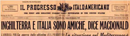Giornali italiani in USA nel Novecento Giornali italiani in USA nel Novecento
