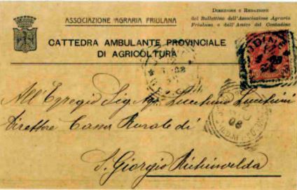 Cartolina postale del 1908 Cartolina postale del 1908