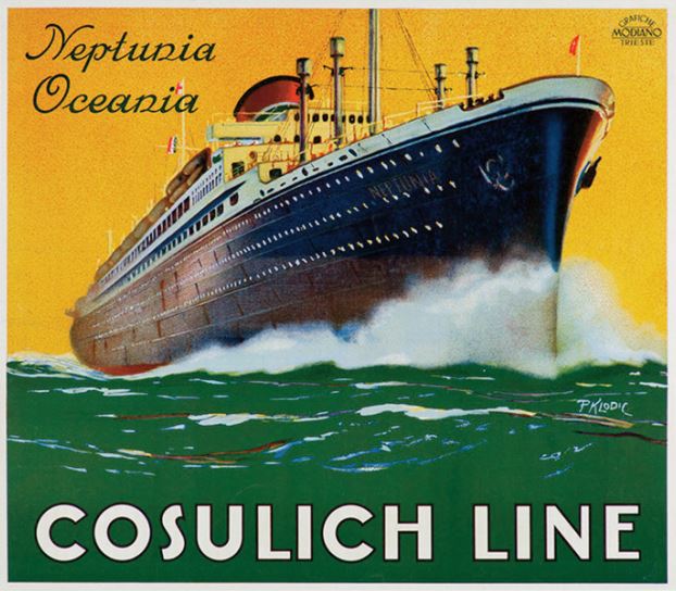La linea di navigazione Cosulich La linea di navigazione Cosulich