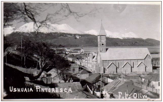 Cartolina storica di Ushaia Cartolina storica di Ushaia
