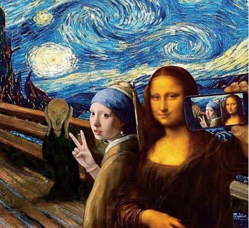 Selfie art Selfie art