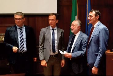 Pierpaolo Roberti, Massimiliano Fedriga, Fabio Finotti e Fabrizio Di Michele. Pierpaolo Roberti, Massimiliano Fedriga, Fabio Finotti e Fabrizio Di Michele.